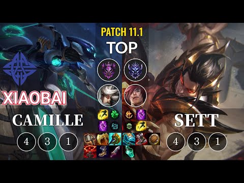 ES Xiaobai Camille vs Sett Top - KR Patch 11.1