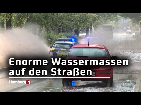 Starkregen sorgt für Sperrung des Elbtunnels und der A7
