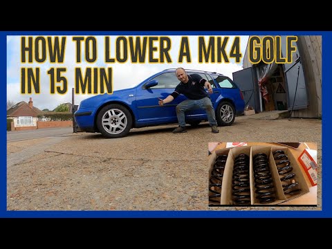 How to lower mk4 golf | in 15min