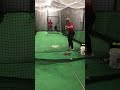 Austin Roberts hitting with coach