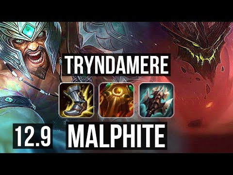 TRYNDAMERE vs MALPHITE (TOP) | 3.5M mastery, 700+ games, 10/3/11, Dominating | EUW Diamond | 12.9