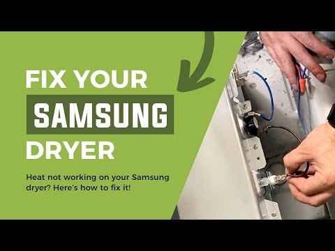 Samsung Dryer Repair - No Heat - Heating Element Replacement - DC97-14486A