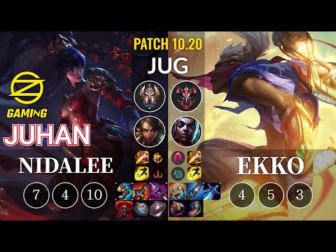 OZ Juhan Nidalee vs Ekko Jungle - KR Patch 10.20