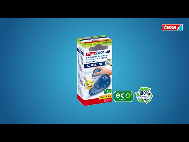 Video Teaser für tesa Roller Korrigieren ecoLogo® Seitwärtsroller