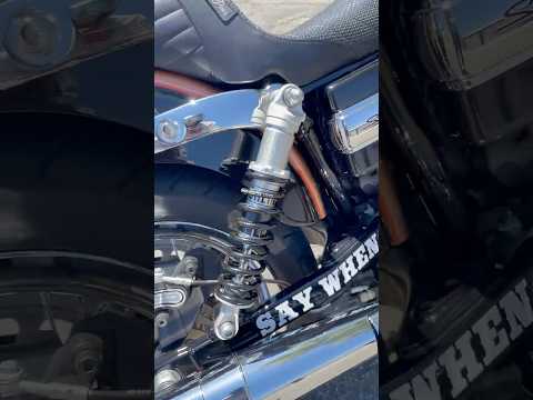 Upgraded to Ohlins HD220 shocks on Dyna Super Glide #bike #motorcycle #harleydavidson #bikelife #hd
