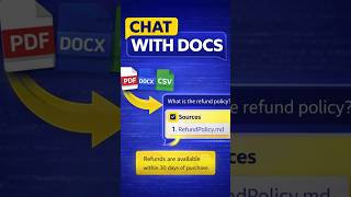 Chat with your documents using RAG 🔥 #shorts #RAG #AI #Chatbot