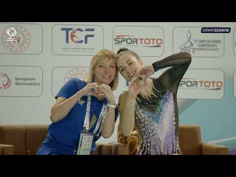 Anastasiia KURASHVILI (UKR) - 2023 Aerobics European silver medallist, Individual Women
