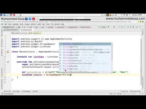 11   Kotlin android Studio ListView