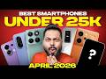 Top 5 Best Smartphones Under 25000 Budget April 2026
