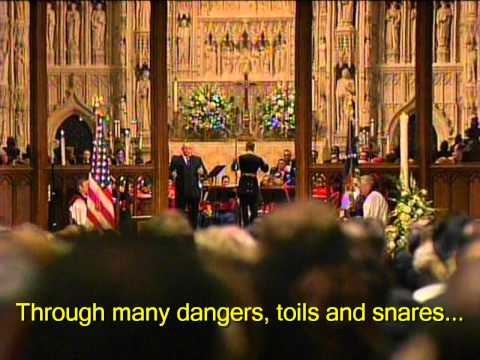 Reagan Funeral "Amazing Grace" Ronan Tynan- HD with Subtitles