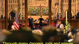 Reagan Funeral &quot;Amazing Grace&quot; Ronan Tynan- HD with Subtitles