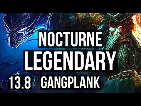 NOCTURNE vs GANGPLANK (MID) | 11/1/11, Legendary, 1.3M mastery, 600+ games | KR Master | 13.8