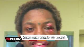 Suspect in Lakewood carjacking arrested after leading police on chase, crashing stolen car