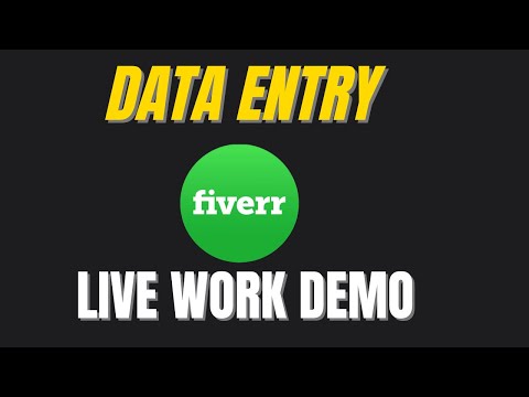 Virtual Assistant Data Entry work demo for beginners on Fiverr | Upwork with practice file