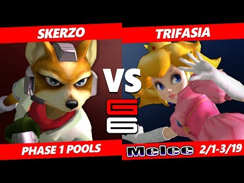 Genesis 6 SSBM - Skerzo (Fox) VS Demise | Trif (Peach) Smash Melee Pools