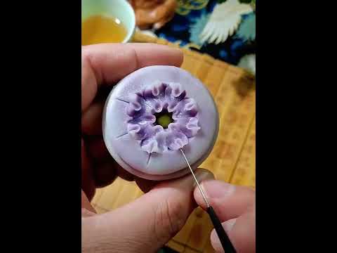 Hướng dẫn cách làm hoa sen đá | Bánh wagashi sen đá