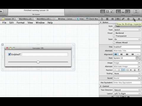 Cocoa Programming L19 - Cocoa Bindings