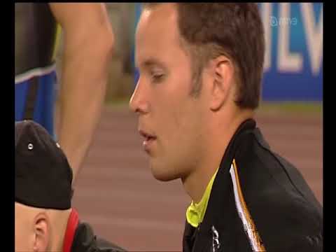 Javelin accident:  Salim Sdir gets hit by Tero Pitkämäki