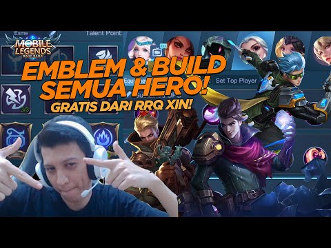 INI DIA RAHASIA SEMUA EMBLEM DAN BUILD HERO RRQ XIN!
