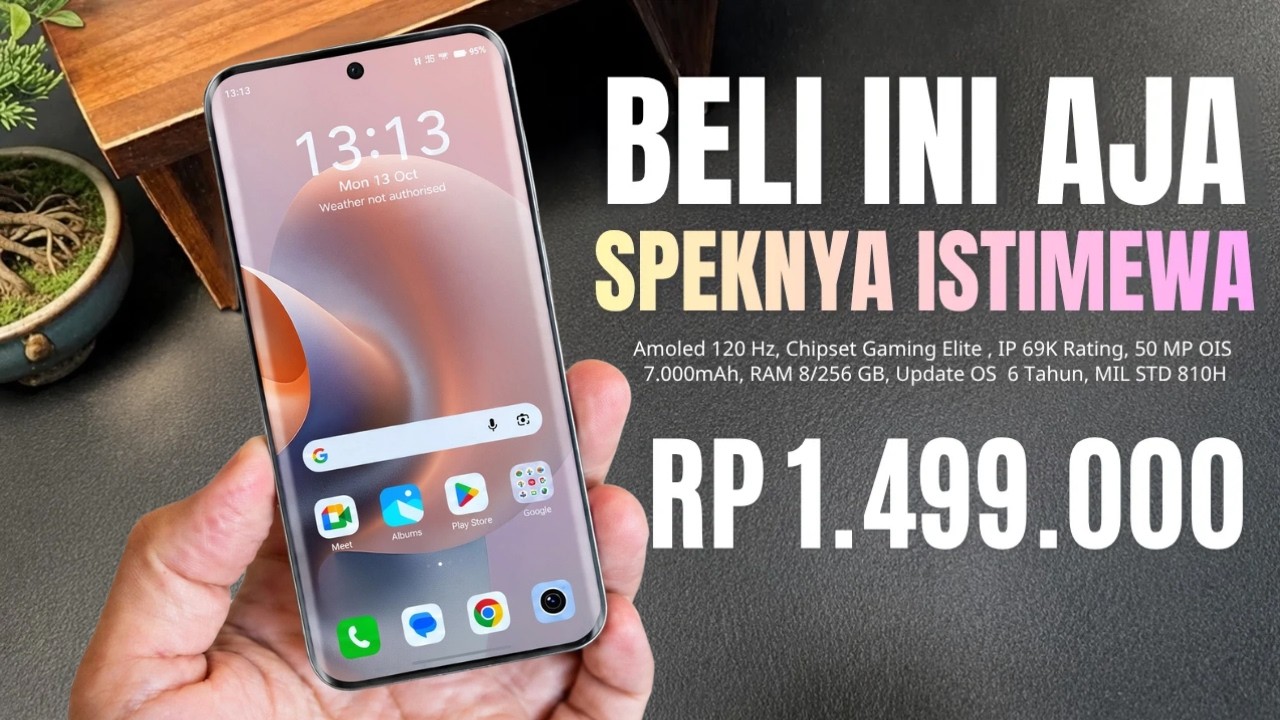 MURAH PALING WORTH IT‼️RAM 8/256 GB, 7000MAH - HP 1 JUTAAN TERBARU DAN TERBAIK OKTOBER 2026