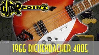 Video thumbnail for 1966 Rickenbacker 4005 WB Bass Fireglo / GuitarPoint Maintal / Vintage Guitars by GuitarPoint