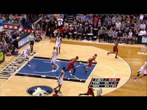 Raptors Highlights: Patterson Finds Ross - April 1, 2015