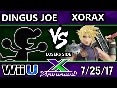 S@X 212 - Dingus Joe (G&W) Vs. Xorax (Cloud, Fox) - SSB4 Losers Side - Smash 4 - Smash for Wii U.