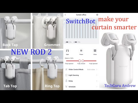 SwitchBot Curtain Rod 2 интеллектуальный робот для управления шторами - фото 1 - id-p2900616341