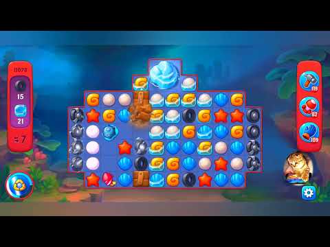 фишдом 2023  #  11078 уровень - прохождение без бустеров # Fishdom,   11078  level - no Boosters.