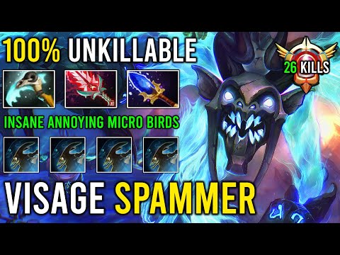 How to Play Mid Visage Like a Pro Grandmaster Tier with 100% Zero Death & Amazing Micro Birds Dota 2