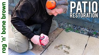NO MORE WEEDS!  Repointing / Leveling / Cleaning An Old Patio