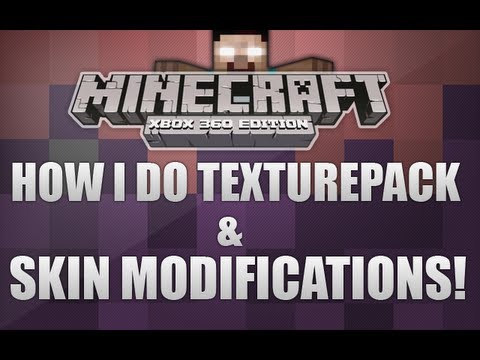 ECKOSOLDIER - Minecraft Xbox 360 - How I Do Texture Packs And Skin modifications!