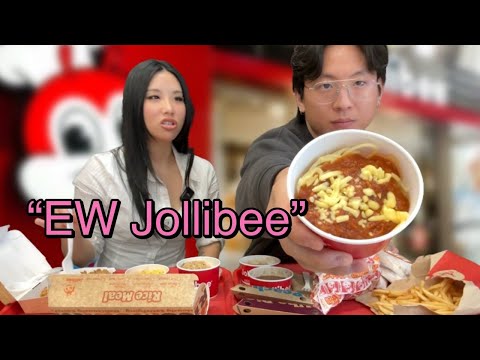 Does my BF agree with Benny Blanco's Jollibee review?! (Mukbang)