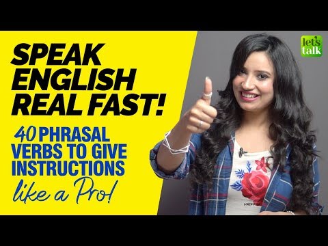 How To Learn English Real Fast And Easy? | 40 Phrasal Verbs For Giving Instructions Like A Pro!