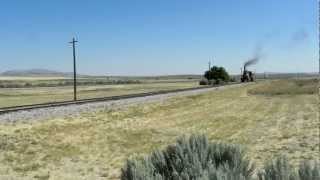 preview picture of video 'Union Pacific 119 at Golden Spike National Historic Site in Utah'