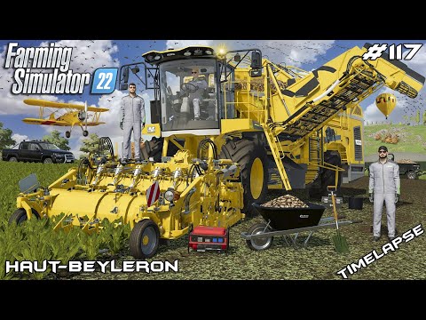 Harvesting SUGAR BEETS with ROPA | Animals on Haut-Beyleron | Farming Simulator 22 | Episode 117