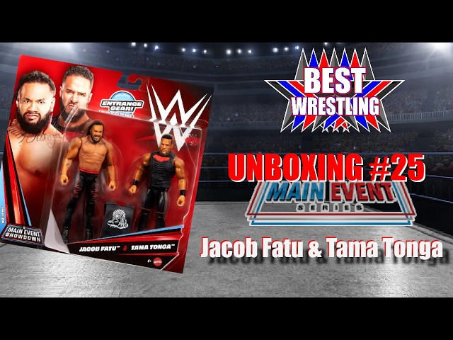 Vídeo relacionado con Mattel WWE Main Event Showdown Series24 Tama Tonga y Jacob Fatu, Pack de 2figuras de acción coleccionables de 15,24cm con Accesorios, JHJ56
