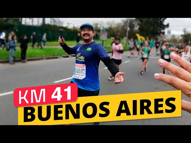 Km 41 da Maratona de Buenos Aires 2025
