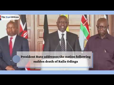 Ruto declares 7-day national mourning for Raila Odinga