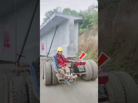 Alat Sederhana Ini Angkut Beton 90 Ton! #viral #short #infrastructure