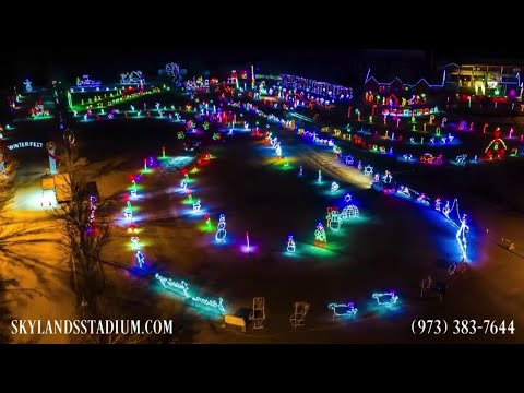 NJ Sussex County Christmas & Lights Show At Skylands Stadium