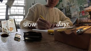 slow days in february filled with cats, coffee cups, and journaling 🌲 | visiting a cat cafe 🐈