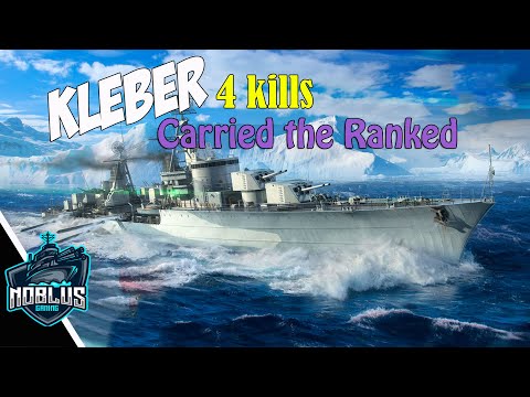 Destroyer Kleber - Ranked - Gameplay World of Warships