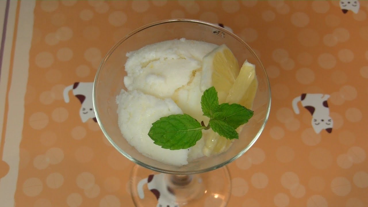 Super Easy Lemon milk sherbet かんたんシャーベット