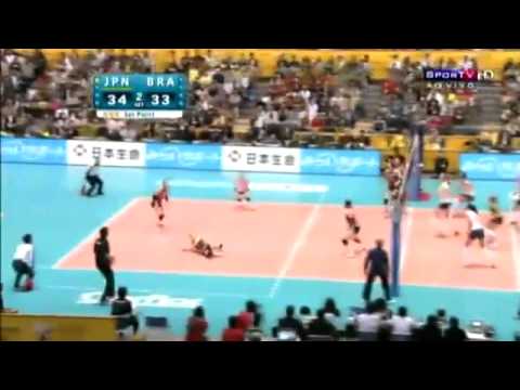 WCH10 Semi-final BRA vs JPN - Último ponto do 2º set