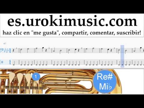 Tutorial de Tuba Miley Cyrus - Malibu Clases Notas Parte#1 um-i927