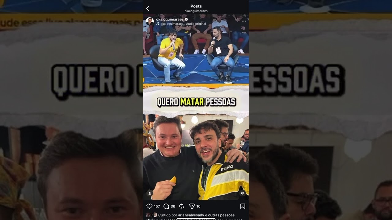 DIGA COM QUEM ANDAS...Kaio é recebido em encontro para “aprender a matar!”