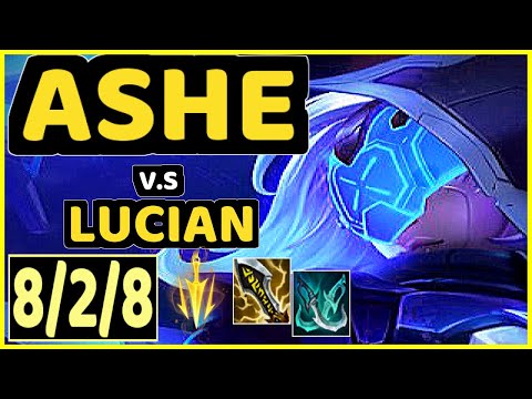YUUKI60 (ASHE) vs LUCIAN - 8/2/8 KDA BOTTOM ADC GAMEPLAY - EUW Ranked DIAMOND