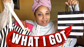What I Got for HIGH POROSITY NATURAL HAIR & MORE! Sephora VIB Haul | Hair Fragrance Skincare Makeup