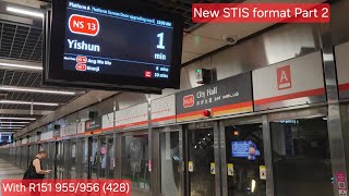 (New STIS fornat for NSL side Part 2)[SMRT] R151 955/956 NSL at NS25/EW13 City Hall